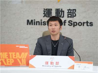 運動部長李洋12日公布2026名古屋亞帕運代表團名單，他表示，本屆首度比照亞運規格設置中繼站，提供完善後勤支援，讓選手安心迎戰。（運動部提供）