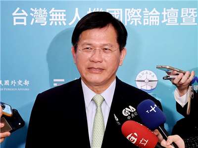 外交部長林佳龍30日受訪表示，巴基斯坦政府一度拒絕台灣民用航空飛越領空，我國呼籲國際民航組織要求各國遵守規則 (央廣記者王照坤 攝)
