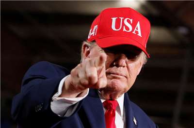 美國總統川普(Donald Trump)14日出席一場在蒙大拿州舉行的造勢活動。