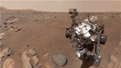 「毅力號」(Perseverance)(圖)已超越NASA「機會號」(Opportunity)探測車2004年至2018年間在火星表面創下的45公里紀錄，兩者的行駛里程也都超越所有月球探測車。(圖：維基)