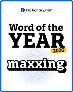 字典網站Dictionary.com最近選出2026年度代表字，Maxxing一詞雀屏中選。(圖:X@Dictionarycom)