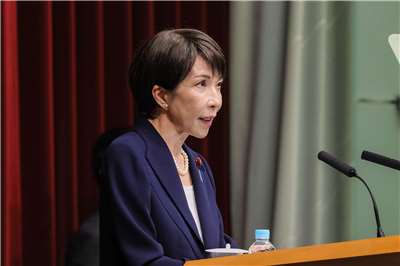 日本首相高市早苗26日表示，日本將制定一份緊急網路安全政策方案，以應對近期突如其來的一系列駭客攻擊事件。(圖：日本首相官邸)