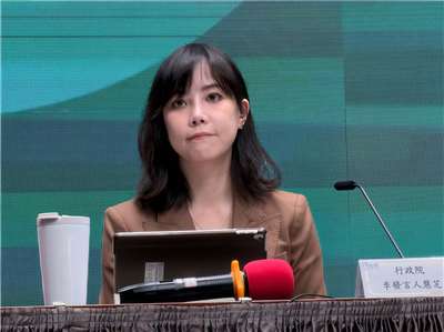 行政院發言人李慧芝。(鄭佑漢 攝)