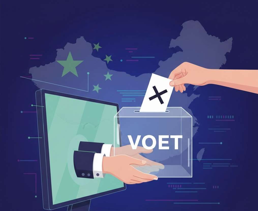 依目前尚有十多萬名在中國大陸工作台商的現況來看，實施不在籍投票有其實質困難。(AI製圖)