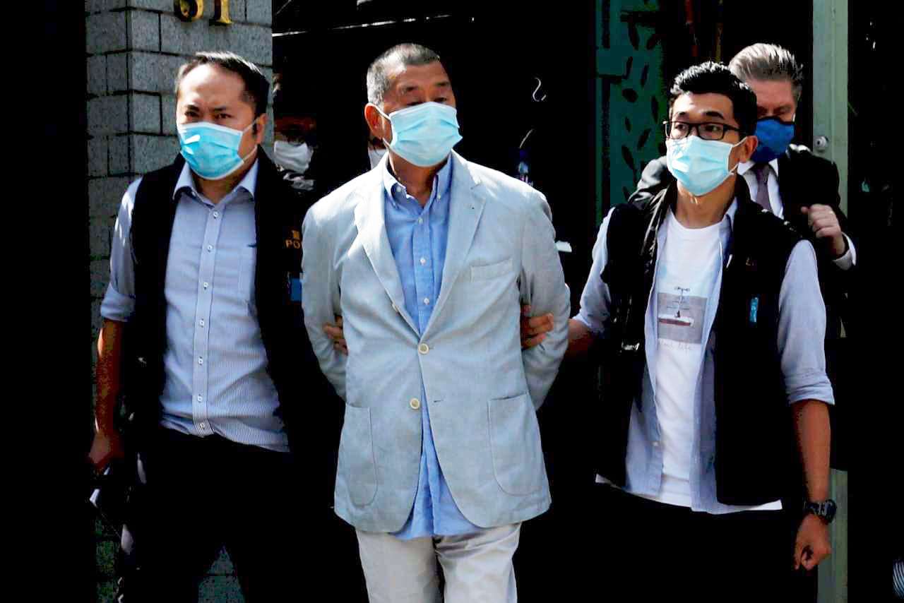 香港媒體大亨黎智英被控違反國安法。(檔案照)