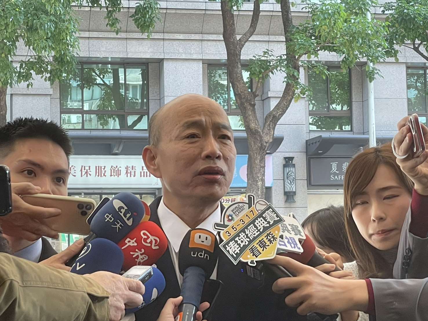 立法院長韓國瑜呼籲檢調進行調查要公正，千萬不要當政治打手。(趙婉淳 攝)
