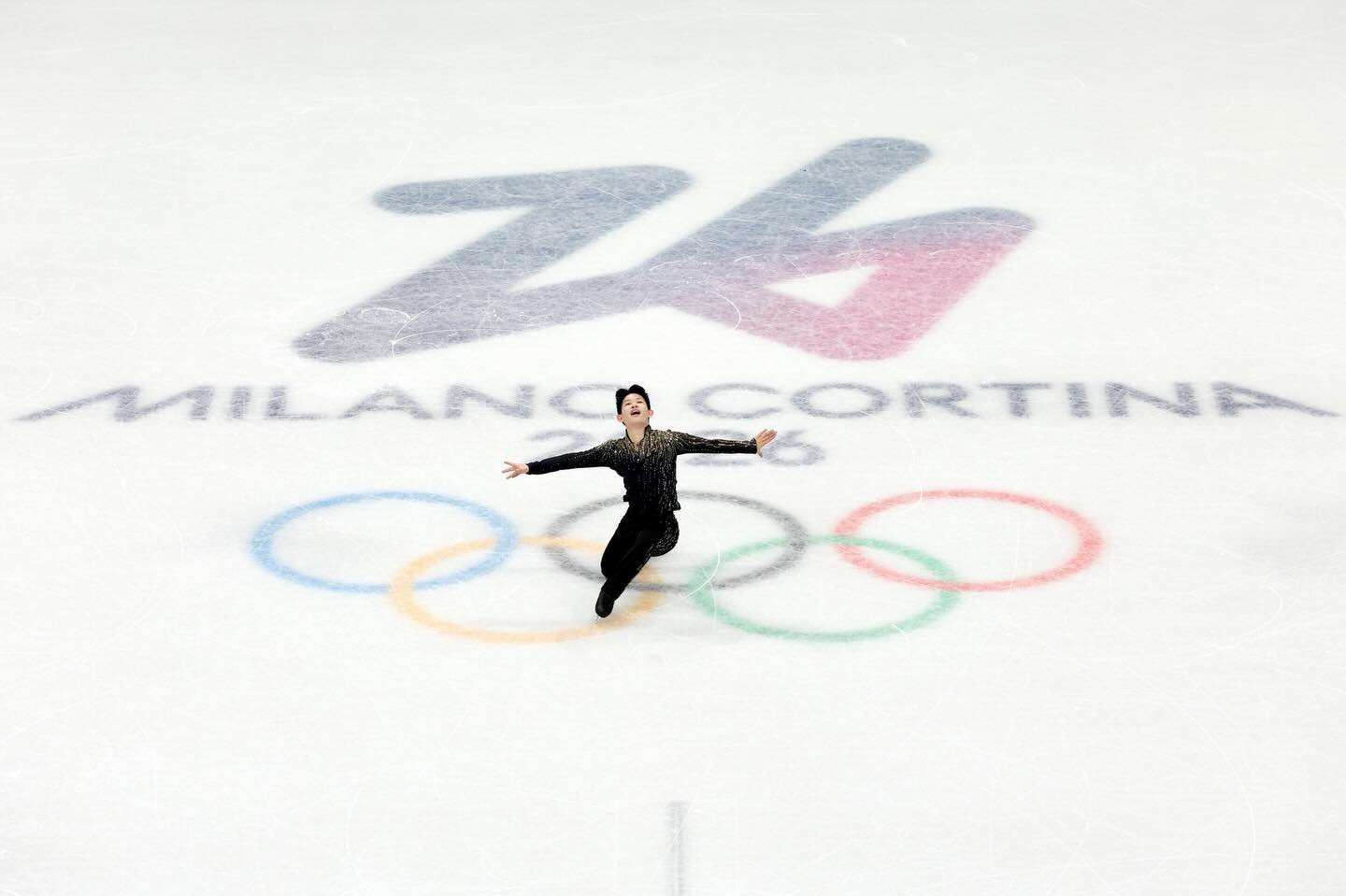 台灣滑冰新星李宇翔於台灣時間14日凌晨進入米蘭冬奧花式滑冰長曲決賽順利完賽。(中華奧會提供)