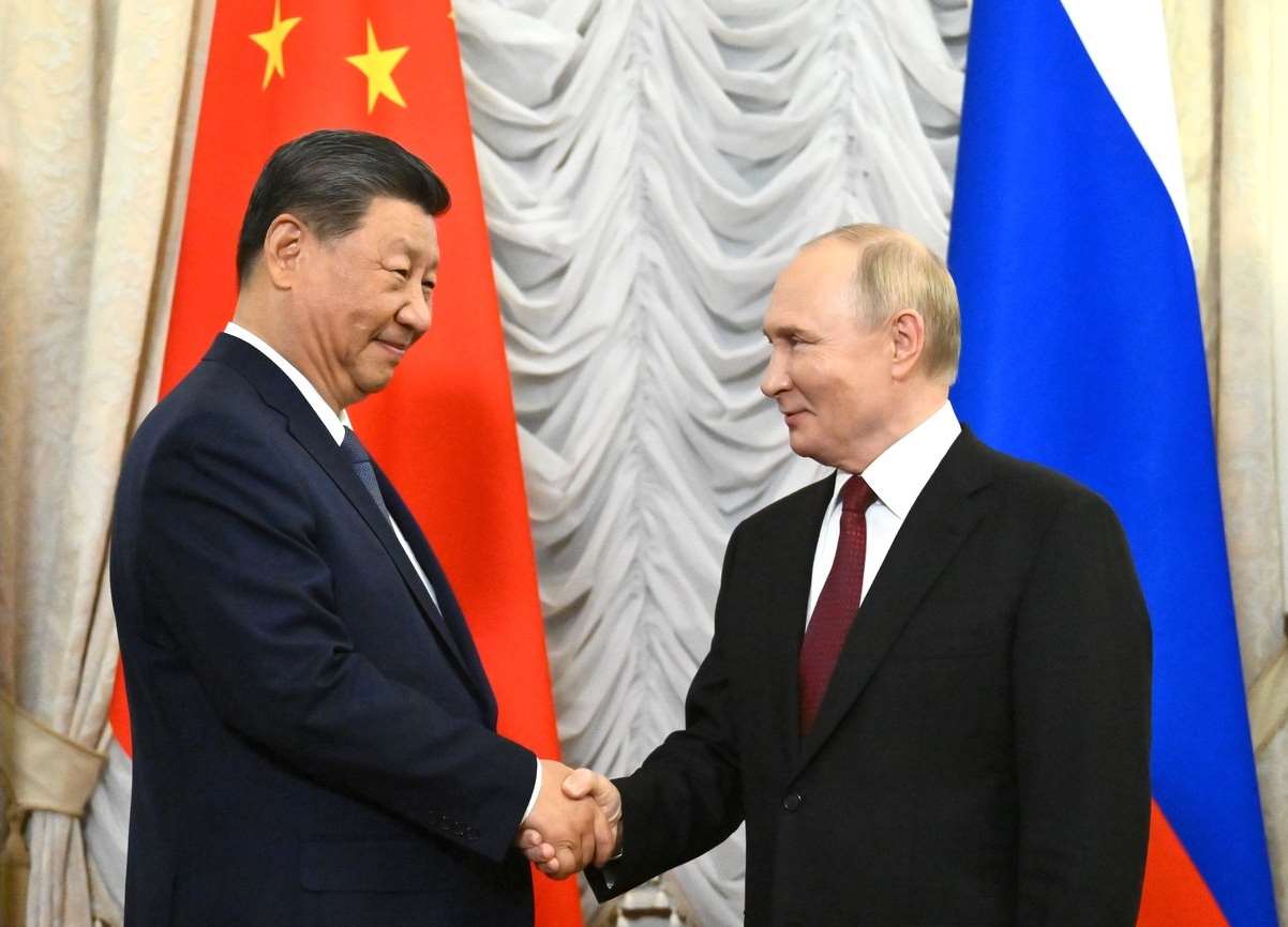 中國國家主席習近平(左)與俄羅斯總統普丁(右)。(圖：克宮)