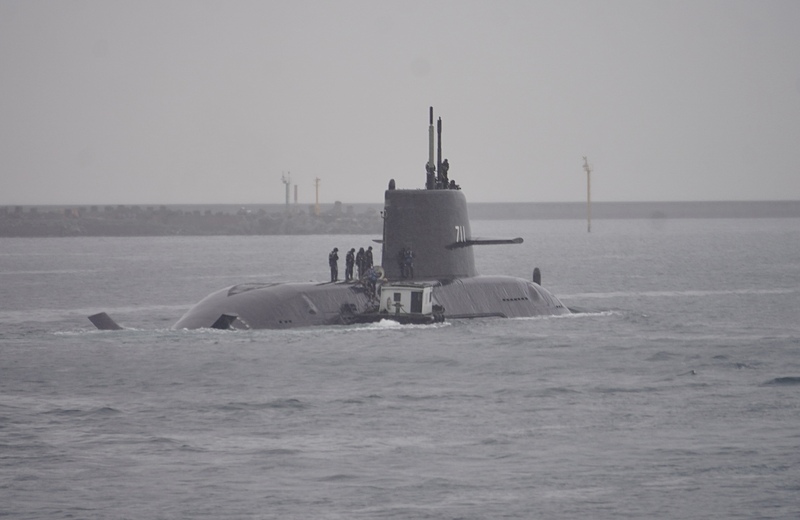 海鯤艦2月6日進行第4次潛航測試。資料照片。