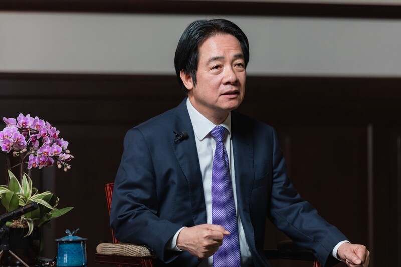 總統賴清德日前接受「法新社」（AFP）專訪時表示，一旦台灣被併吞，下個受到威脅的就是日本、菲
律賓等印太國家。（總統府提供）