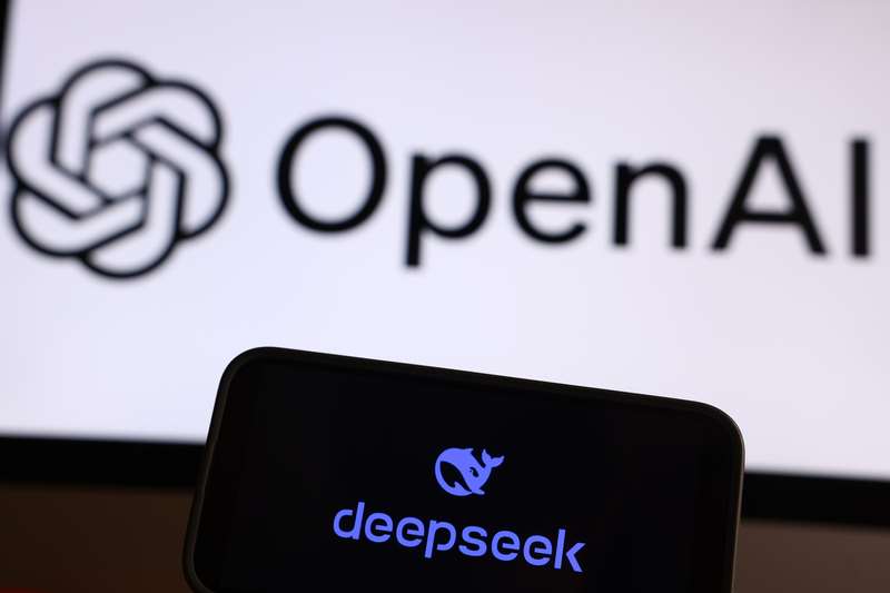 OpenAI控DeepSeek搭便車，複製美AI模型用於訓練。示意圖。 (圖：中央社)