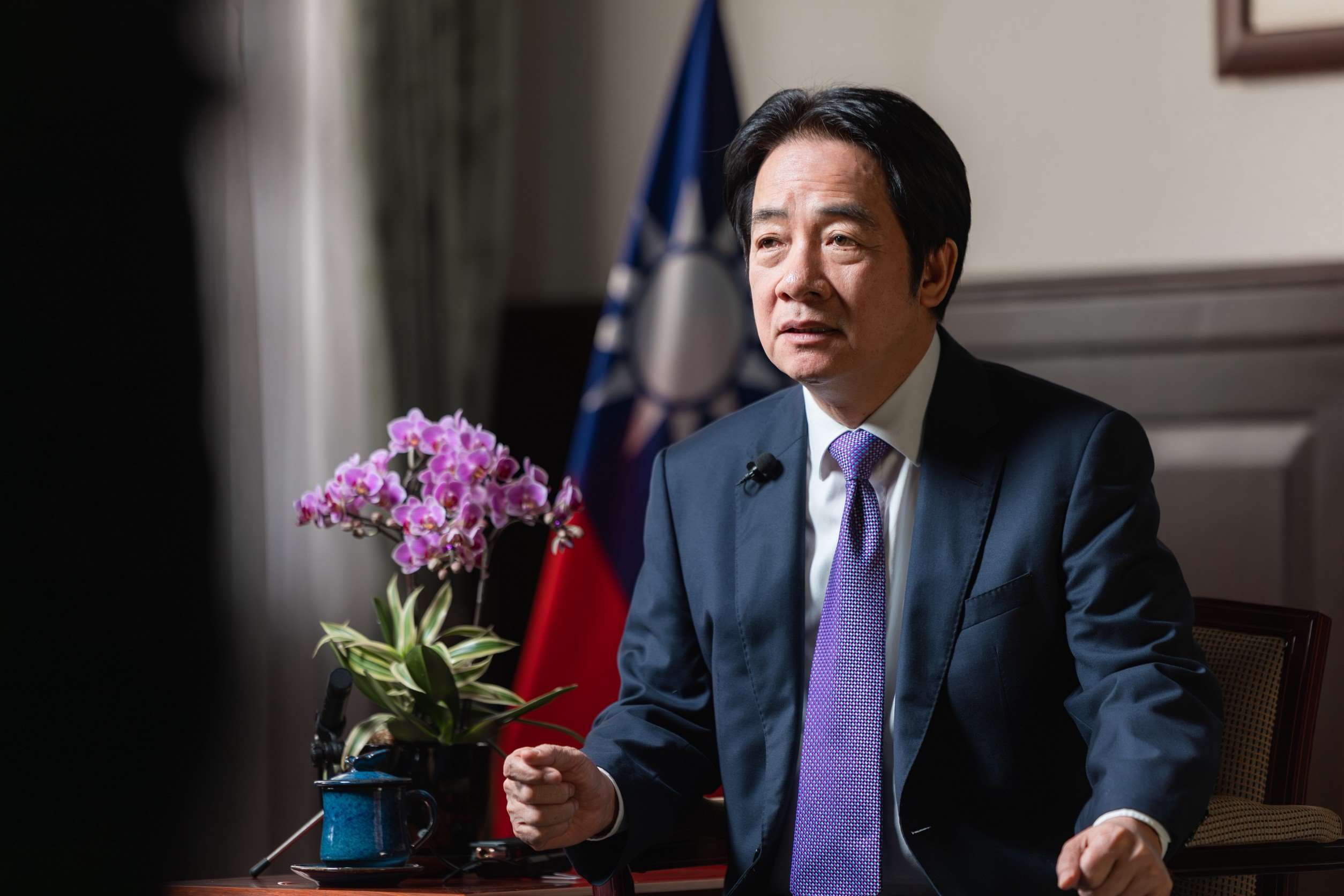 賴清德總統日前接受「法新社」(AFP)專訪。(總統府提供)