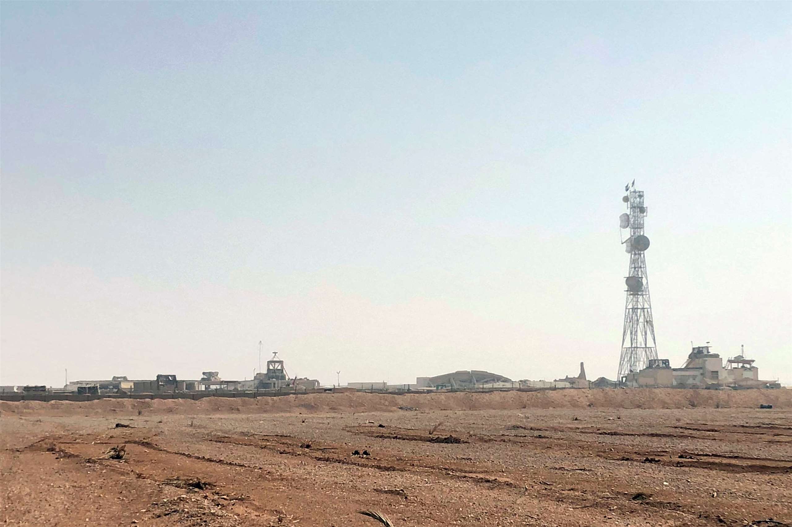 位於敘利亞、約旦和伊拉克3國邊境交會處的坦夫(Al-Tanf)基地。