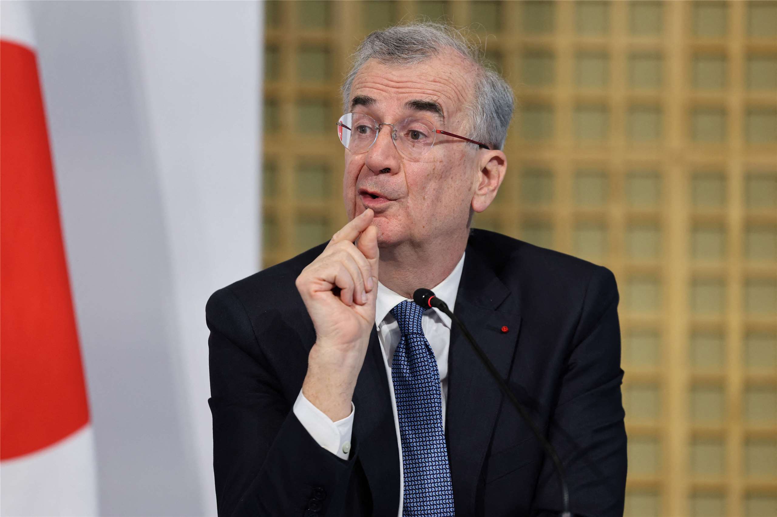 法國中央銀行總裁戴加祐(Francois Villeroy de Galhau)將於6月卸任。(AFP)