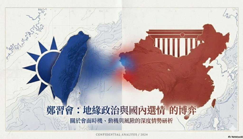 鄭習會何時登場？學者意見分歧(AI生成圖)
