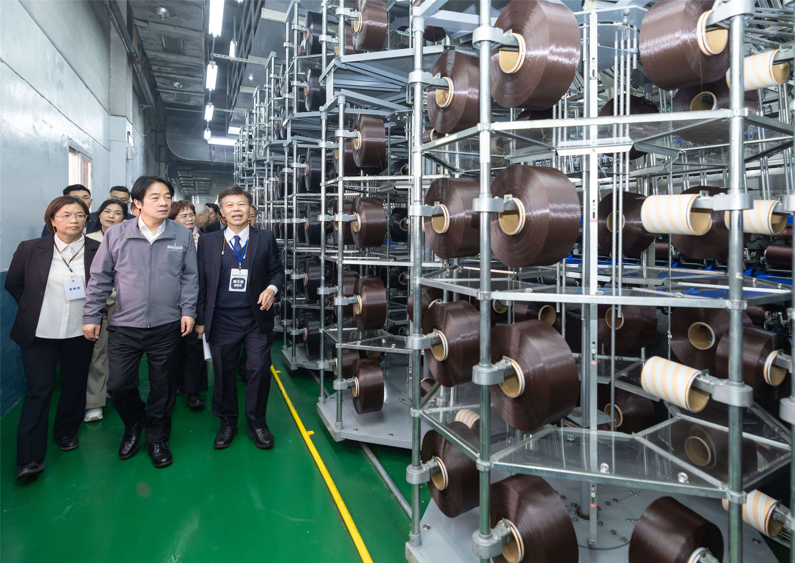 賴清德總統啟動「產業關懷之旅」，5日赴彰化與紡織產業座談。(圖:總統府)