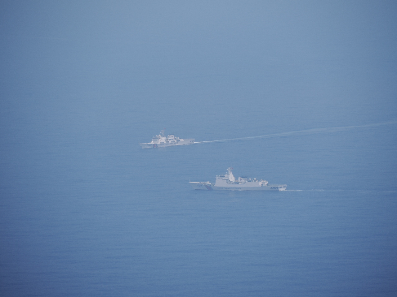 美國總統川普宣稱格陵蘭周圍有許多中國船艦，瑞典「國家中國問題研究中心」的分析指出，沒有證據證明中國戰艦在格陵蘭附近行動，表示中國在格陵蘭的影響力相當有限。圖為中國海警船。(資料照/國防部提供)