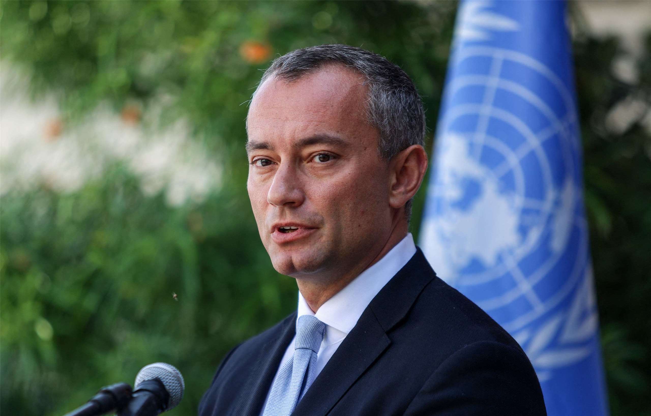 前保加利亞外交官穆拉狄諾夫(Nikolay Mladenov)23日將會見歐盟外交首長。資料照。(AFP)