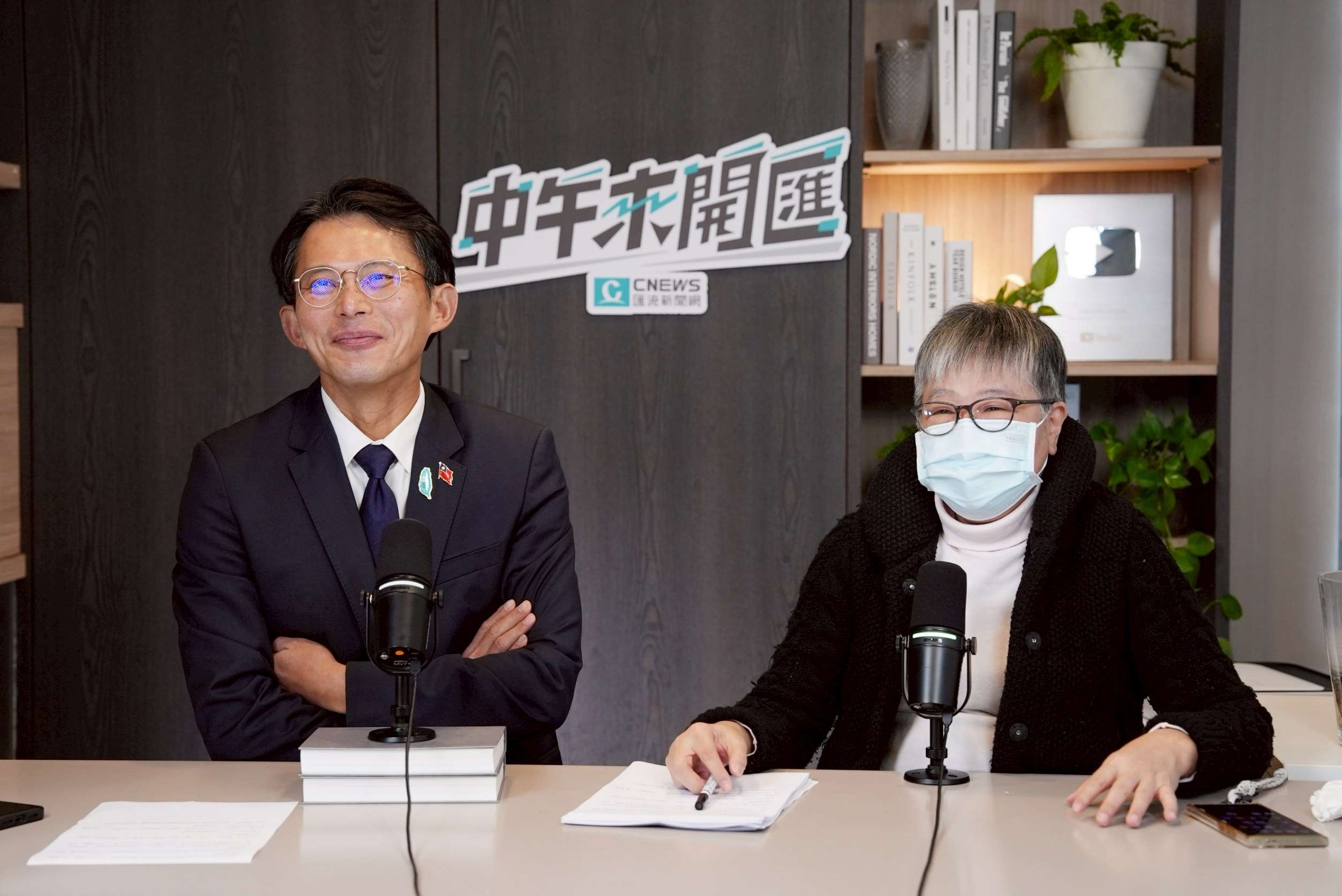 民眾黨主席黃國昌今日(2日)接受政論節目《中午來開匯》專訪。(圖/匯流新聞網提供)