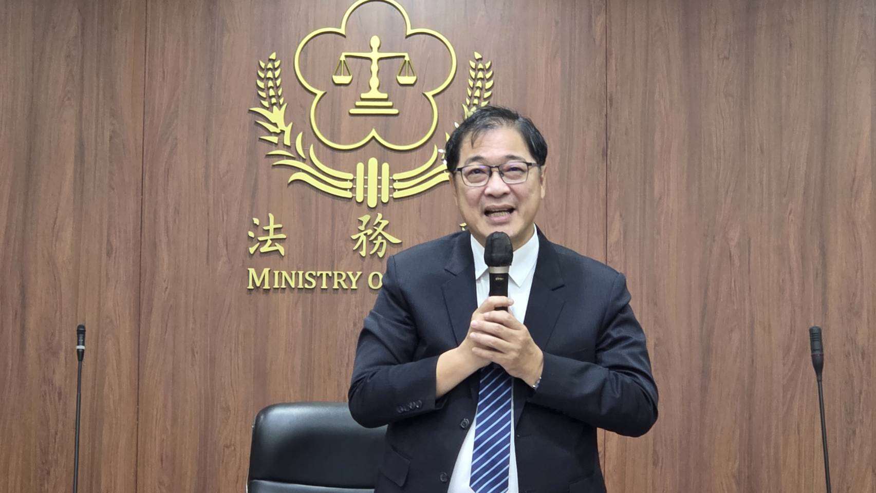 法務部長鄭銘謙(圖)公布6名新任檢察長名單。資料照片。（劉玉秋攝）