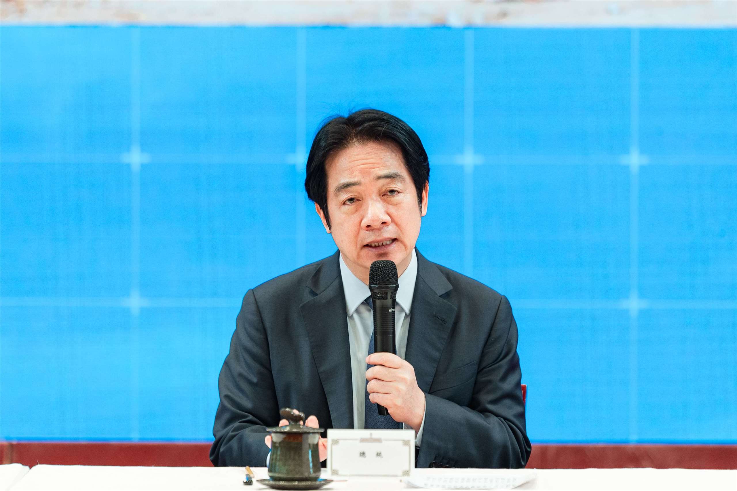 賴清德總統11日主持「國家安全不能等！支持國防採購特別條例」記者會。 (圖:總統府)