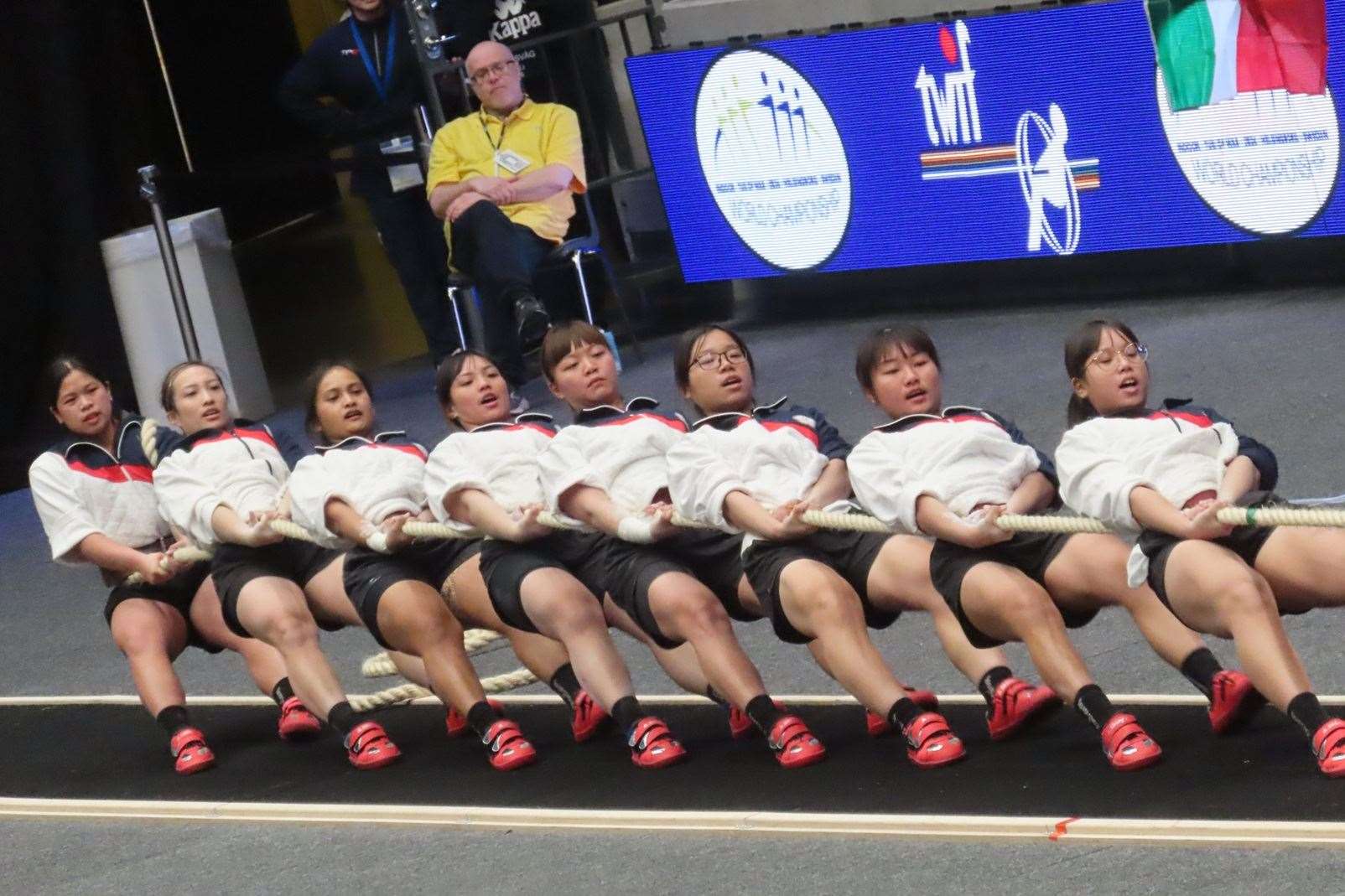 我國女子拔河代表隊參加2024世界室內拔河錦標賽。(取自運動部官網)