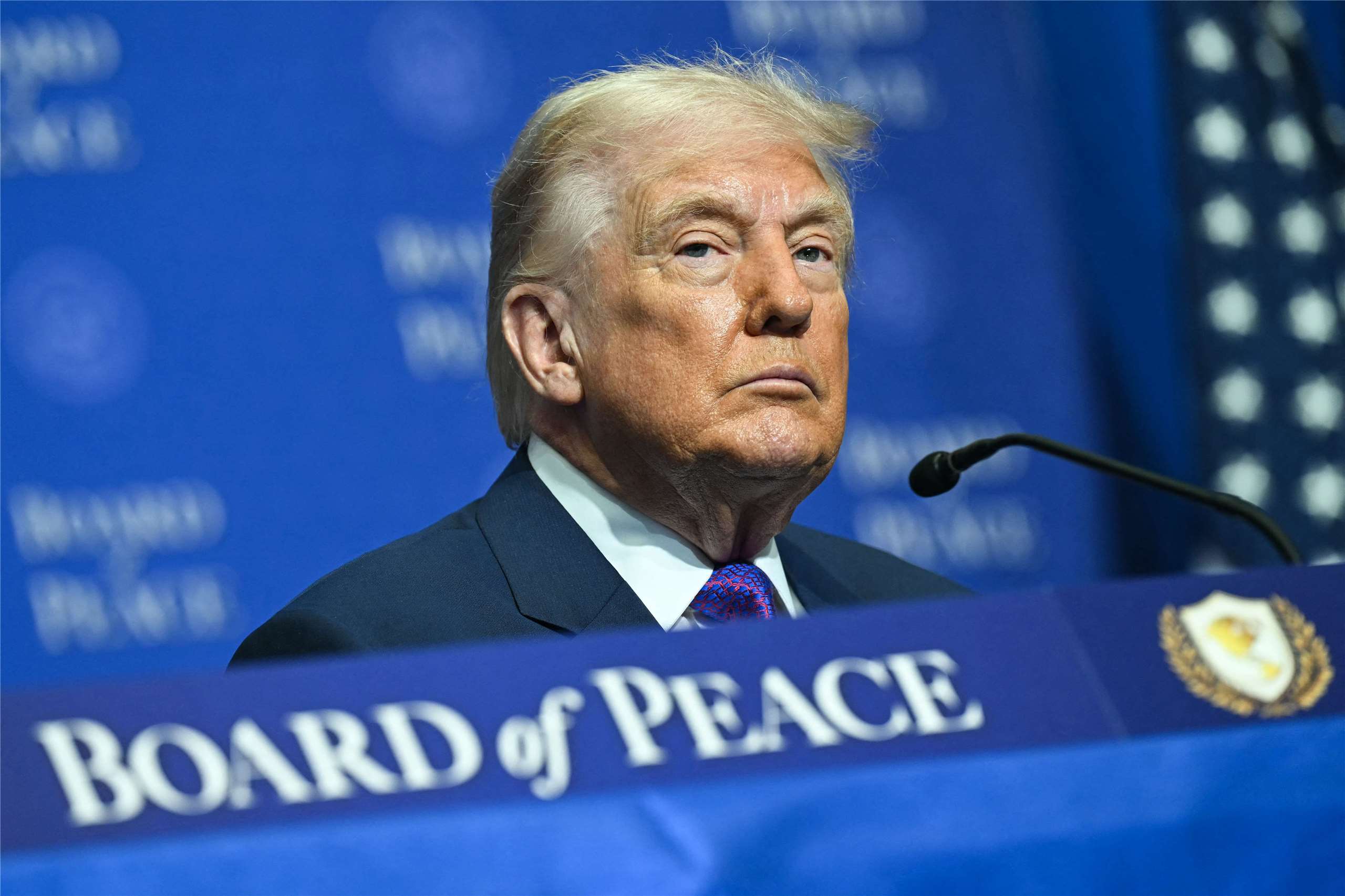 美國總統川普19日為新成立的「和平理事會」(Board of Peace)揭幕。