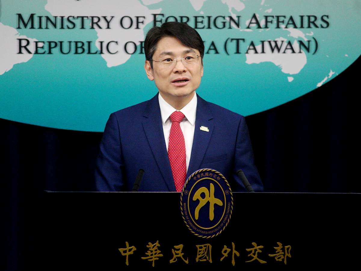 外交部發言人蕭光偉10日回應媒體詢問時表示，台灣與立陶宛政府沒有就駐處名稱更改部分進行討論 (央廣記者王照坤 攝)