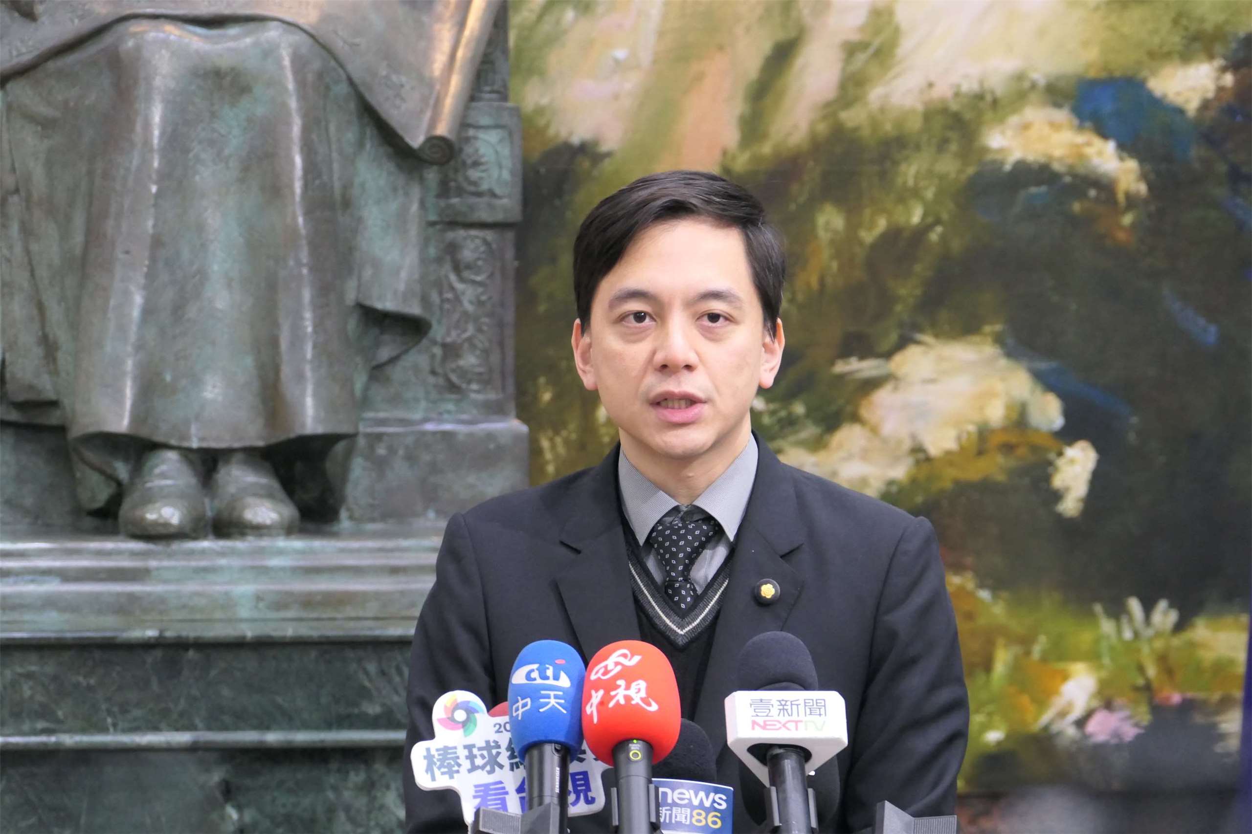 國民黨發言人牛煦庭。資料照片。(趙婉淳 攝)