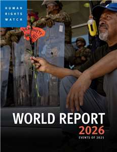 國際非政府組織「人權觀察」(Human Rights Watch)今天(4日)發布「2026世界人權報告」(World Report 2026)。 (圖：www.hrw.org)