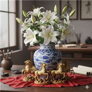 迎春納福：從卦象到花境的易經花藝運用