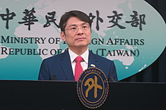 外交部發言人蕭光偉。資料照。