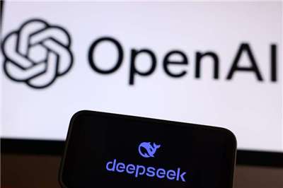 OpenAI控DeepSeek搭便車，複製美AI模型用於訓練。示意圖。 (圖：中央社)