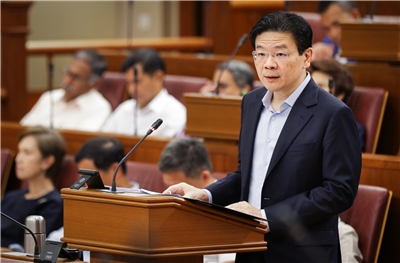 新加坡總理黃循財表示必要時將提高國防預算。資料照片 (圖:X@LawrenceWongST)