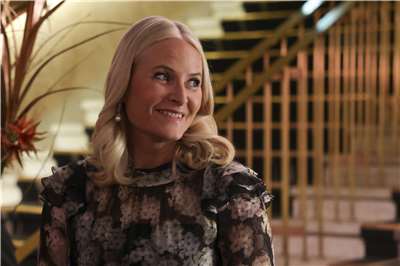 挪威王儲妃梅特瑪莉(Mette-Marit)。資料照片。