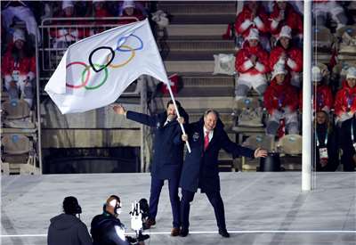 2026米蘭冬奧歌舞聲中落幕。 (圖:X@milanocortina26)