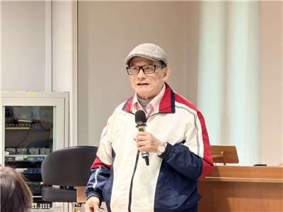 國防部前部長蔡明憲9日出席國策院座談，分析日本眾議院改選後台日合作關係。(鄭佑漢 攝)