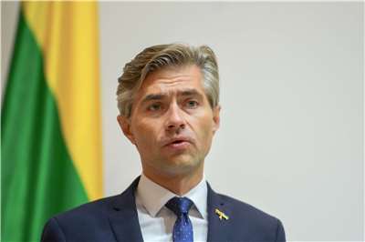 立陶宛外交部長布德里斯(Kestutis Budrys)。資料照。