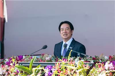 賴清德總統10日發表國慶演說時，宣示打造「台灣之盾」。 (圖:總統府)