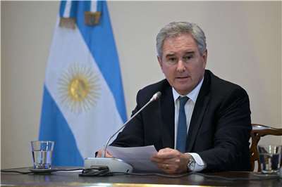 阿根廷外交部長季里諾（Pablo Quirno）。資料照片。