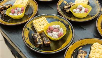 總統與五院院長新春茶敘所準備的點心安排具有巧思，傳遞「以和為貴」的核心精神，展現團結、圓滿與共同向前的期許。(圖：總統府)