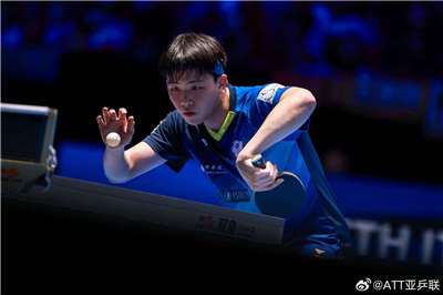 台灣桌球好手張佑安。(微博)