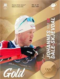 戴爾-斯凱夫達爾(Johannes Dale-Skjevdal)替挪威拿下在本屆冬奧的第17面金牌。(IG@johannesdale)
