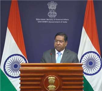 印度外交部發言人賈斯瓦(Randhir Jaiswal)。資料照片。(IG@meaindia)