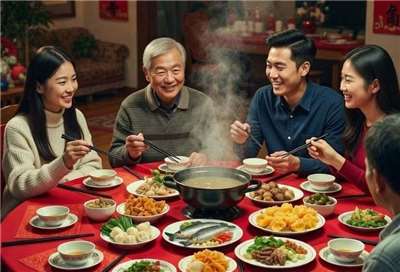 年夜飯 (AI生成圖)