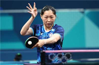 台灣桌球好手簡彤娟。資料照。