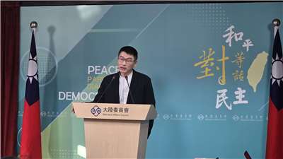 陸委會副主委梁文傑。資料照。(陳國維 攝)