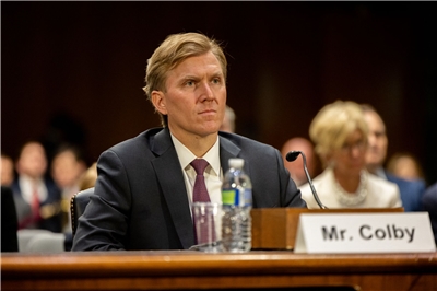 美國國防部次長柯伯吉(Elbridge Colby)。 (檔案照)