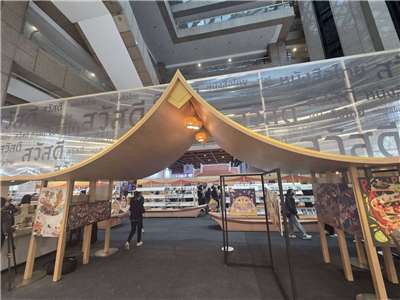 2026台北國際書展主題國泰國展區，充滿濃濃泰國風。(江昭倫 攝)