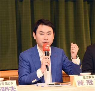 中央廣播電臺9日舉辦「日本眾議院改選 高市新時代來臨」座談會，立法院外交及國防委員會立委陳冠廷擔任與談人。(江麗華攝)